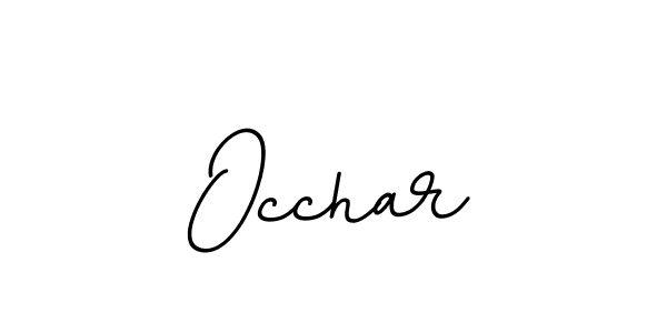 How to make Occhar name signature. Use BallpointsItalic-DORy9 style for creating short signs online. This is the latest handwritten sign. Occhar signature style 11 images and pictures png