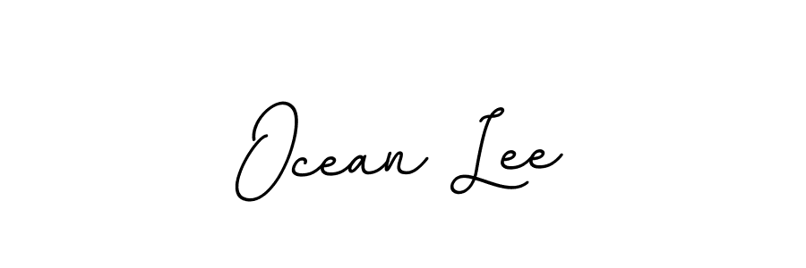 The best way (BallpointsItalic-DORy9) to make a short signature is to pick only two or three words in your name. The name Ocean Lee include a total of six letters. For converting this name. Ocean Lee signature style 11 images and pictures png