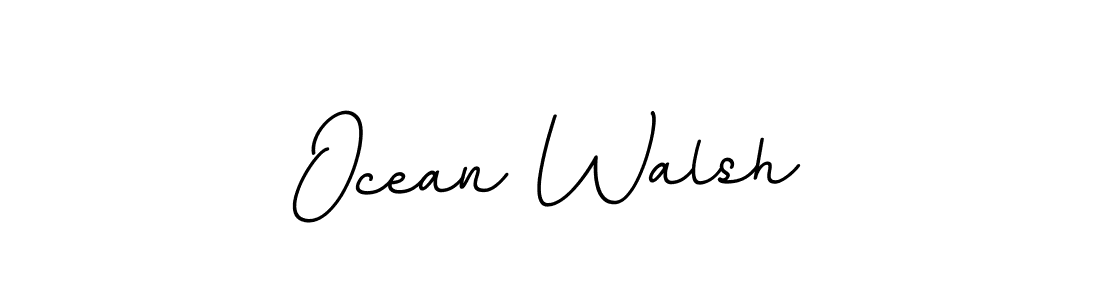 The best way (BallpointsItalic-DORy9) to make a short signature is to pick only two or three words in your name. The name Ocean Walsh include a total of six letters. For converting this name. Ocean Walsh signature style 11 images and pictures png