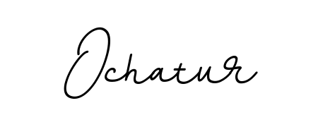 Elevate your brand with a stunning Ochatur eSignature. The BallpointsItalic-DORy9 style provides a balanced, flowing aesthetic for everyday signing. Ochatur signature style 11 images and pictures png
