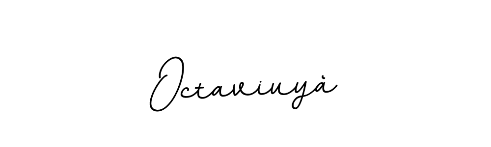 Similarly BallpointsItalic-DORy9 is the best handwritten signature design. Signature creator online .You can use it as an online autograph creator for name Octaviuyà. Octaviuyà signature style 11 images and pictures png