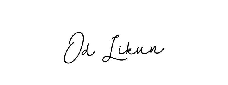 Design your own signature with our free online signature maker. With this signature software, you can create a handwritten (BallpointsItalic-DORy9) signature for name Od Likun. Od Likun signature style 11 images and pictures png