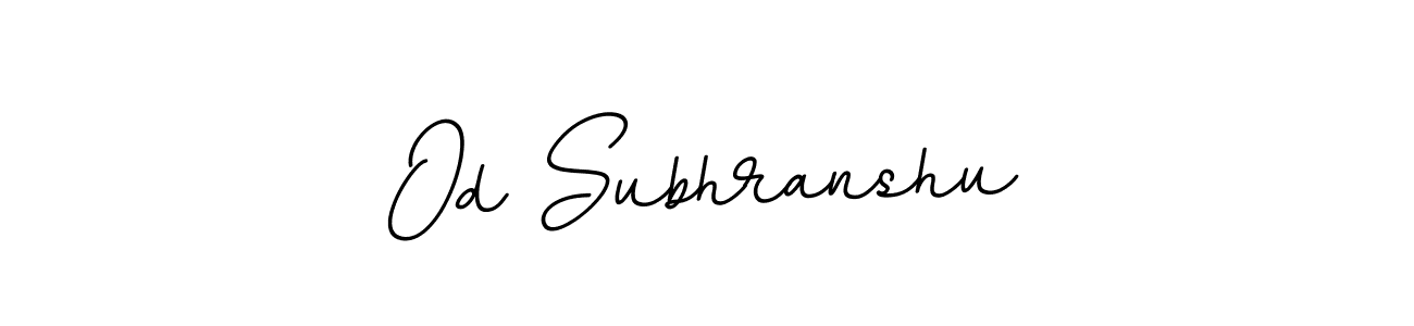 Use a signature maker to create a handwritten signature online. With this signature software, you can design (BallpointsItalic-DORy9) your own signature for name Od Subhranshu. Od Subhranshu signature style 11 images and pictures png