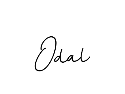 Use a signature maker to create a handwritten signature online. With this signature software, you can design (BallpointsItalic-DORy9) your own signature for name Odal. Odal signature style 11 images and pictures png