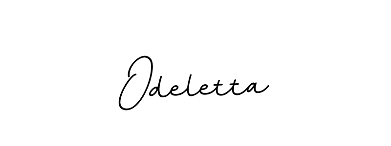 You should practise on your own different ways (BallpointsItalic-DORy9) to write your name (Odeletta) in signature. don't let someone else do it for you. Odeletta signature style 11 images and pictures png