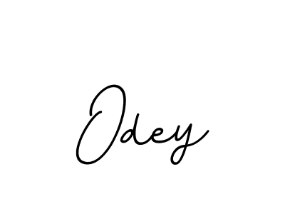 Create a beautiful signature design for name Odey. With this signature (BallpointsItalic-DORy9) fonts, you can make a handwritten signature for free. Odey signature style 11 images and pictures png