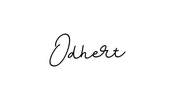 Create a beautiful signature design for name Odhert. With this signature (BallpointsItalic-DORy9) fonts, you can make a handwritten signature for free. Odhert signature style 11 images and pictures png