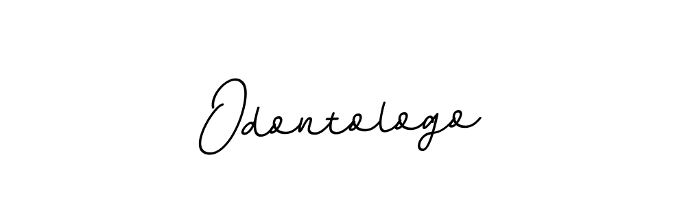 It looks lik you need a new signature style for name Odontologo. Design unique handwritten (BallpointsItalic-DORy9) signature with our free signature maker in just a few clicks. Odontologo signature style 11 images and pictures png