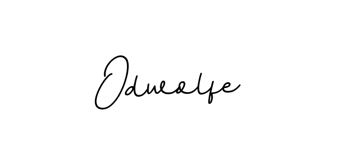 Create a beautiful signature design for name Odwolfe. With this signature (BallpointsItalic-DORy9) fonts, you can make a handwritten signature for free. Odwolfe signature style 11 images and pictures png