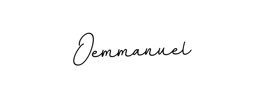 How to make Oemmanuel name signature. Use BallpointsItalic-DORy9 style for creating short signs online. This is the latest handwritten sign. Oemmanuel signature style 11 images and pictures png