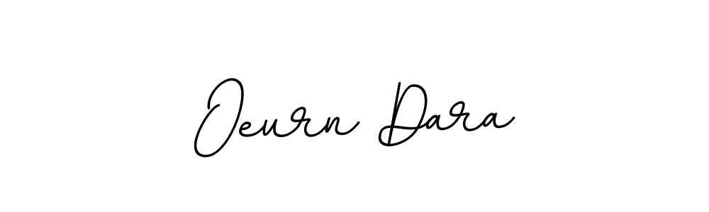 The best way (BallpointsItalic-DORy9) to make a short signature is to pick only two or three words in your name. The name Oeurn Dara include a total of six letters. For converting this name. Oeurn Dara signature style 11 images and pictures png