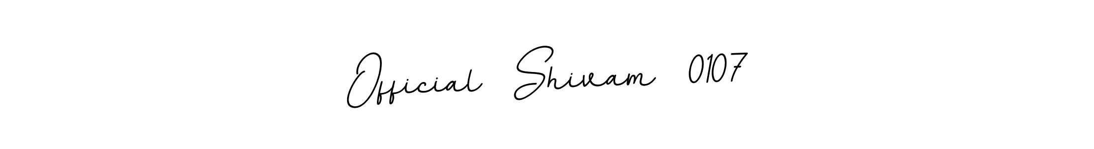 Create a beautiful signature design for name Official  Shivam  0107. With this signature (BallpointsItalic-DORy9) fonts, you can make a handwritten signature for free. Official  Shivam  0107 signature style 11 images and pictures png