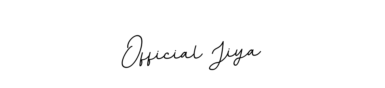 Create a beautiful signature design for name Official Jiya. With this signature (BallpointsItalic-DORy9) fonts, you can make a handwritten signature for free. Official Jiya signature style 11 images and pictures png