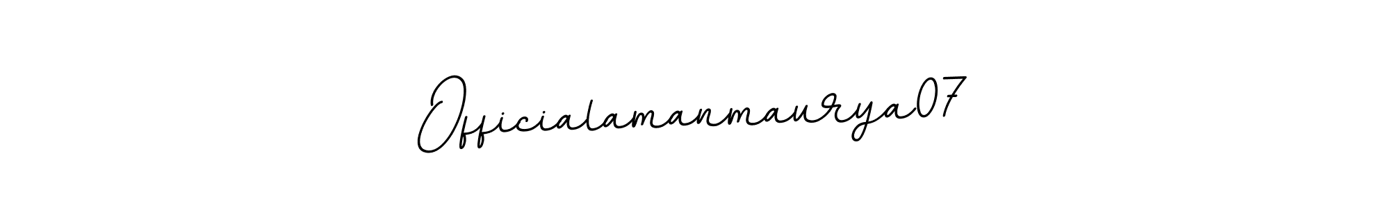 How to make Officialamanmaurya07 signature? BallpointsItalic-DORy9 is a professional autograph style. Create handwritten signature for Officialamanmaurya07 name. Officialamanmaurya07 signature style 11 images and pictures png
