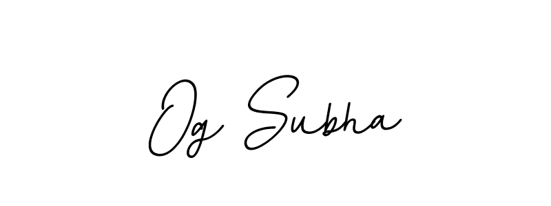 if you are searching for the best signature style for your name Og Subha. so please give up your signature search. here we have designed multiple signature styles  using BallpointsItalic-DORy9. Og Subha signature style 11 images and pictures png