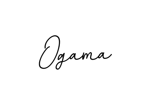 Design your own signature with our free online signature maker. With this signature software, you can create a handwritten (BallpointsItalic-DORy9) signature for name Ogama. Ogama signature style 11 images and pictures png