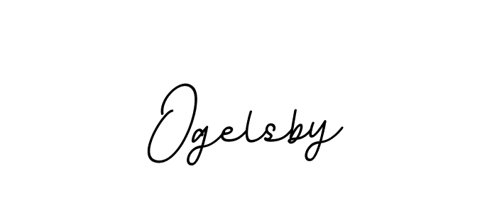 Design your own signature with our free online signature maker. With this signature software, you can create a handwritten (BallpointsItalic-DORy9) signature for name Ogelsby. Ogelsby signature style 11 images and pictures png