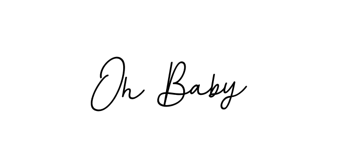 Design your own signature with our free online signature maker. With this signature software, you can create a handwritten (BallpointsItalic-DORy9) signature for name Oh Baby. Oh Baby signature style 11 images and pictures png