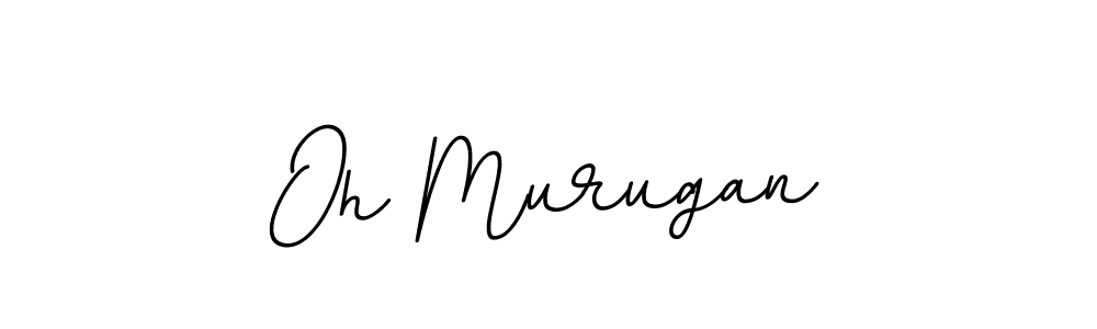 You should practise on your own different ways (BallpointsItalic-DORy9) to write your name (Oh Murugan) in signature. don't let someone else do it for you. Oh Murugan signature style 11 images and pictures png