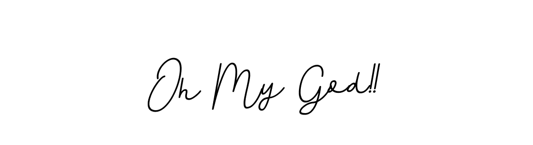 Use a signature maker to create a handwritten signature online. With this signature software, you can design (BallpointsItalic-DORy9) your own signature for name Oh My God!!. Oh My God!! signature style 11 images and pictures png