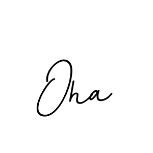 How to make Oha name signature. Use BallpointsItalic-DORy9 style for creating short signs online. This is the latest handwritten sign. Oha signature style 11 images and pictures png