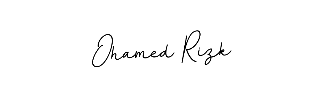 It looks lik you need a new signature style for name Ohamed Rizk. Design unique handwritten (BallpointsItalic-DORy9) signature with our free signature maker in just a few clicks. Ohamed Rizk signature style 11 images and pictures png