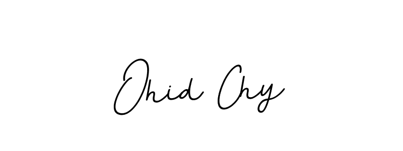 Make a beautiful signature design for name Ohid Chy. With this signature (BallpointsItalic-DORy9) style, you can create a handwritten signature for free. Ohid Chy signature style 11 images and pictures png