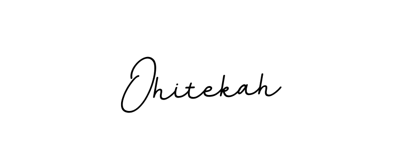 Design your own signature with our free online signature maker. With this signature software, you can create a handwritten (BallpointsItalic-DORy9) signature for name Ohitekah. Ohitekah signature style 11 images and pictures png