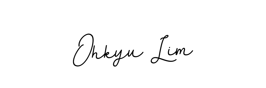 Ohkyu Lim stylish signature style. Best Handwritten Sign (BallpointsItalic-DORy9) for my name. Handwritten Signature Collection Ideas for my name Ohkyu Lim. Ohkyu Lim signature style 11 images and pictures png