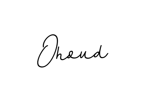 How to make Ohoud name signature. Use BallpointsItalic-DORy9 style for creating short signs online. This is the latest handwritten sign. Ohoud signature style 11 images and pictures png