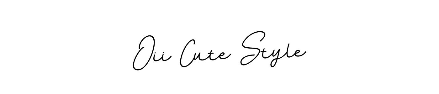Similarly BallpointsItalic-DORy9 is the best handwritten signature design. Signature creator online .You can use it as an online autograph creator for name Oii Cute Style. Oii Cute Style signature style 11 images and pictures png