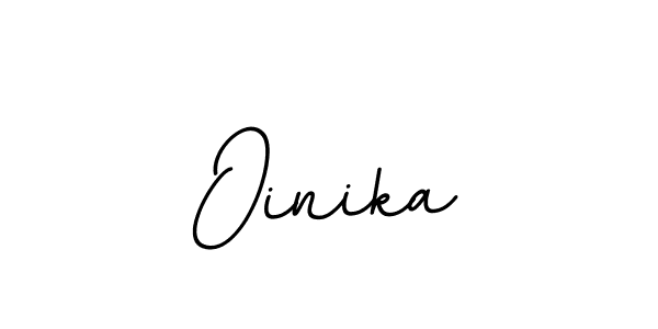 Use a signature maker to create a handwritten signature online. With this signature software, you can design (BallpointsItalic-DORy9) your own signature for name Oinika. Oinika signature style 11 images and pictures png