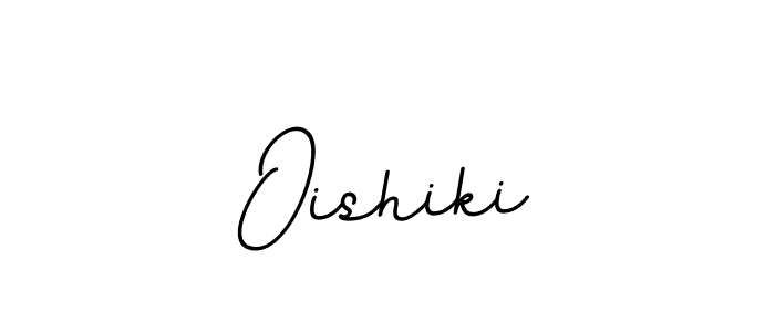 Make a beautiful signature design for name Oishiki. With this signature (BallpointsItalic-DORy9) style, you can create a handwritten signature for free. Oishiki signature style 11 images and pictures png