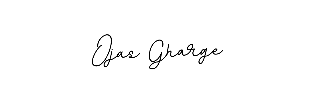 Design your own signature with our free online signature maker. With this signature software, you can create a handwritten (BallpointsItalic-DORy9) signature for name Ojas Gharge. Ojas Gharge signature style 11 images and pictures png