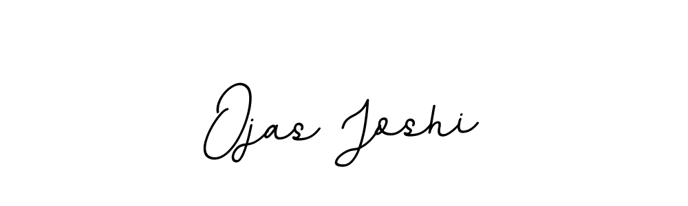 How to make Ojas Joshi name signature. Use BallpointsItalic-DORy9 style for creating short signs online. This is the latest handwritten sign. Ojas Joshi signature style 11 images and pictures png