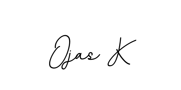 Ojas K stylish signature style. Best Handwritten Sign (BallpointsItalic-DORy9) for my name. Handwritten Signature Collection Ideas for my name Ojas K. Ojas K signature style 11 images and pictures png