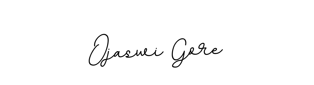 Create a beautiful signature design for name Ojaswi Gore. With this signature (BallpointsItalic-DORy9) fonts, you can make a handwritten signature for free. Ojaswi Gore signature style 11 images and pictures png