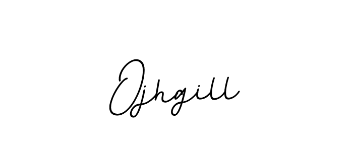 How to make Ojhgill name signature. Use BallpointsItalic-DORy9 style for creating short signs online. This is the latest handwritten sign. Ojhgill signature style 11 images and pictures png