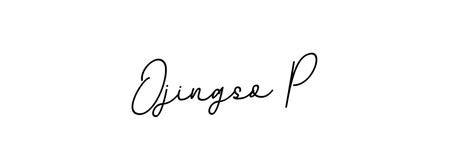 It looks lik you need a new signature style for name Ojingso P. Design unique handwritten (BallpointsItalic-DORy9) signature with our free signature maker in just a few clicks. Ojingso P signature style 11 images and pictures png