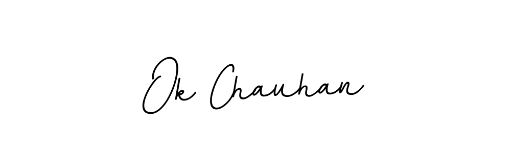 Design your own signature with our free online signature maker. With this signature software, you can create a handwritten (BallpointsItalic-DORy9) signature for name Ok Chauhan. Ok Chauhan signature style 11 images and pictures png