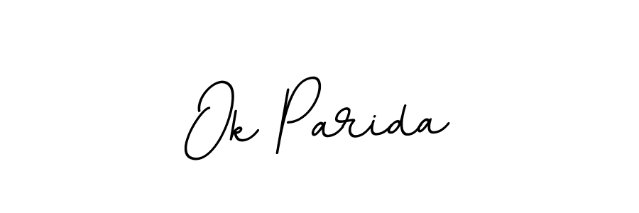 Ok Parida stylish signature style. Best Handwritten Sign (BallpointsItalic-DORy9) for my name. Handwritten Signature Collection Ideas for my name Ok Parida. Ok Parida signature style 11 images and pictures png