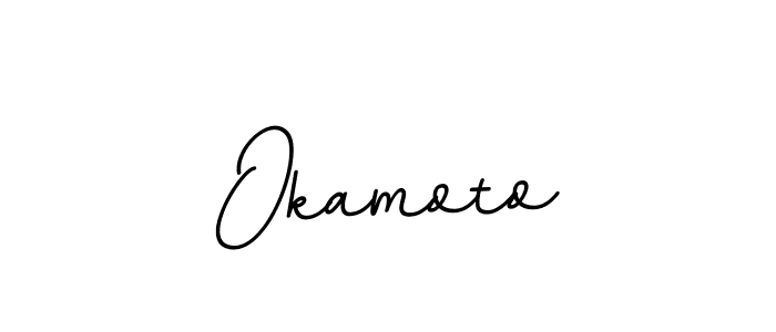 You should practise on your own different ways (BallpointsItalic-DORy9) to write your name (Okamoto) in signature. don't let someone else do it for you. Okamoto signature style 11 images and pictures png