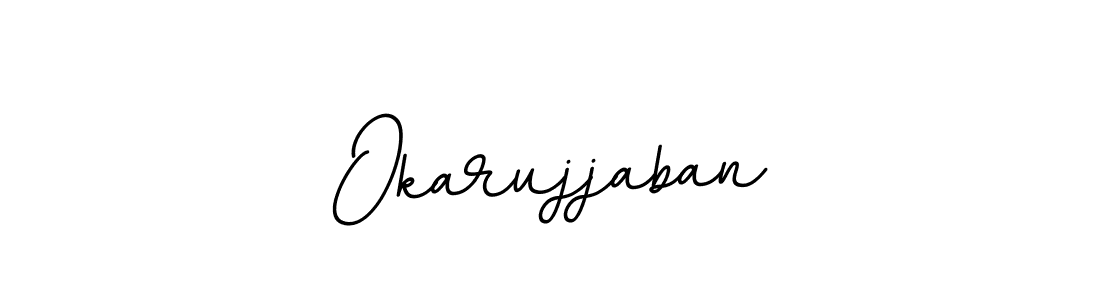 if you are searching for the best signature style for your name Okarujjaban. so please give up your signature search. here we have designed multiple signature styles  using BallpointsItalic-DORy9. Okarujjaban signature style 11 images and pictures png