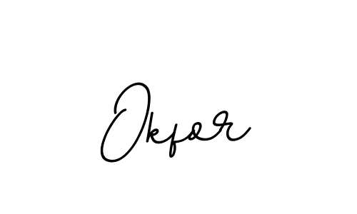 Design your own signature with our free online signature maker. With this signature software, you can create a handwritten (BallpointsItalic-DORy9) signature for name Okfor. Okfor signature style 11 images and pictures png