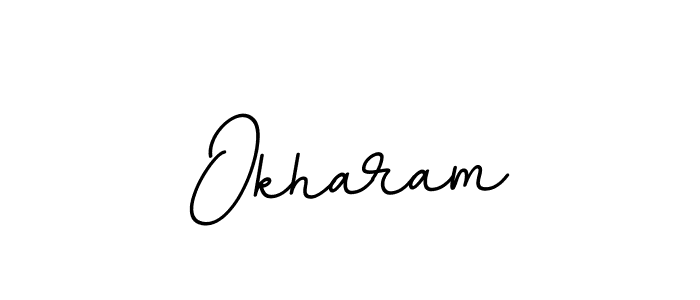 Design your own signature with our free online signature maker. With this signature software, you can create a handwritten (BallpointsItalic-DORy9) signature for name Okharam. Okharam signature style 11 images and pictures png