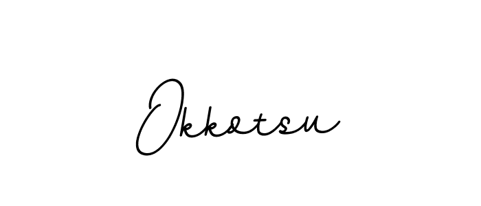 Use a signature maker to create a handwritten signature online. With this signature software, you can design (BallpointsItalic-DORy9) your own signature for name Okkotsu. Okkotsu signature style 11 images and pictures png