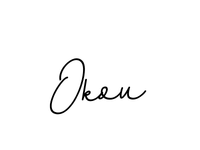 Create a beautiful signature design for name Okou. With this signature (BallpointsItalic-DORy9) fonts, you can make a handwritten signature for free. Okou signature style 11 images and pictures png