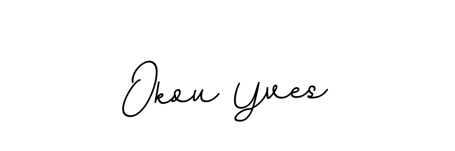 Design your own signature with our free online signature maker. With this signature software, you can create a handwritten (BallpointsItalic-DORy9) signature for name Okou Yves. Okou Yves signature style 11 images and pictures png