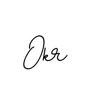 Make a beautiful signature design for name Okr. With this signature (BallpointsItalic-DORy9) style, you can create a handwritten signature for free. Okr signature style 11 images and pictures png
