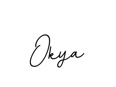The best way (BallpointsItalic-DORy9) to make a short signature is to pick only two or three words in your name. The name Okya include a total of six letters. For converting this name. Okya signature style 11 images and pictures png